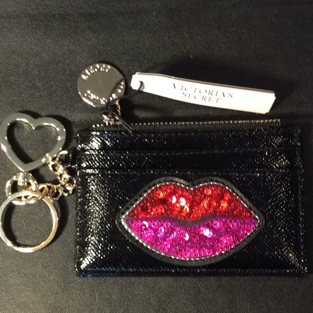 Victoria’s Secret Cc Holder Key Fob “KISS”